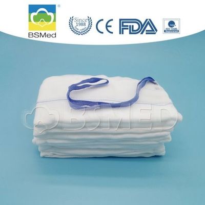 اسفنج جراحی استریل لاپاروتومی با خط قابل تشخیص اشعه ایکس، پنبه با جذب بالا، پد شکمی در اندازه‌های مختلف